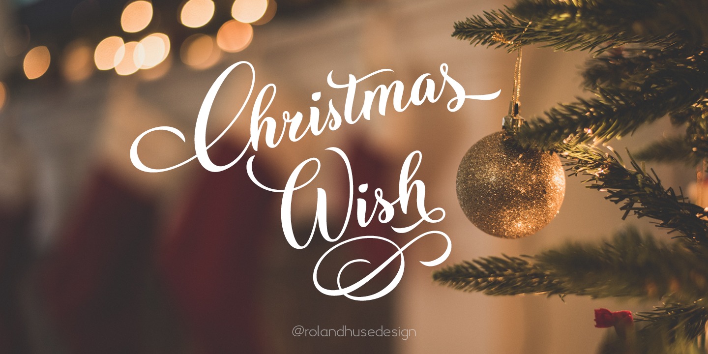Przykładowa czcionka Christmas Wish #4